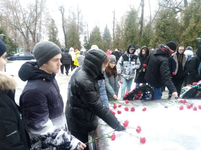 Митинг, посвященный 81-й годовщине освобождения города Донской от немецко-фашистских захватчиков.